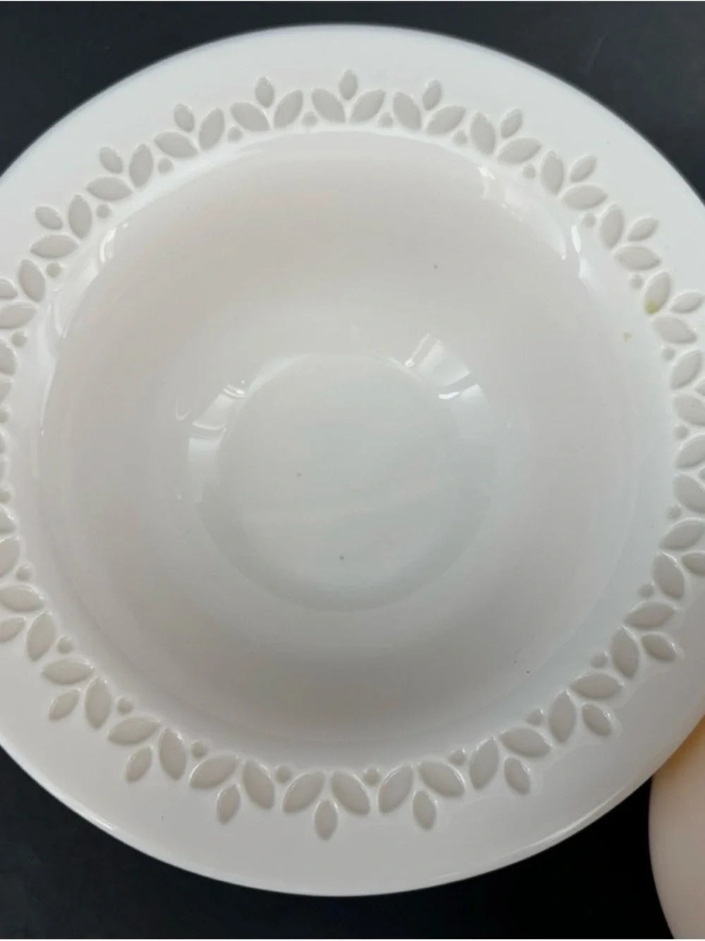IKEA PARADISISK Set/2 Glass Rimmed 6.5” Soup Cereal Bowls Blush Pink France